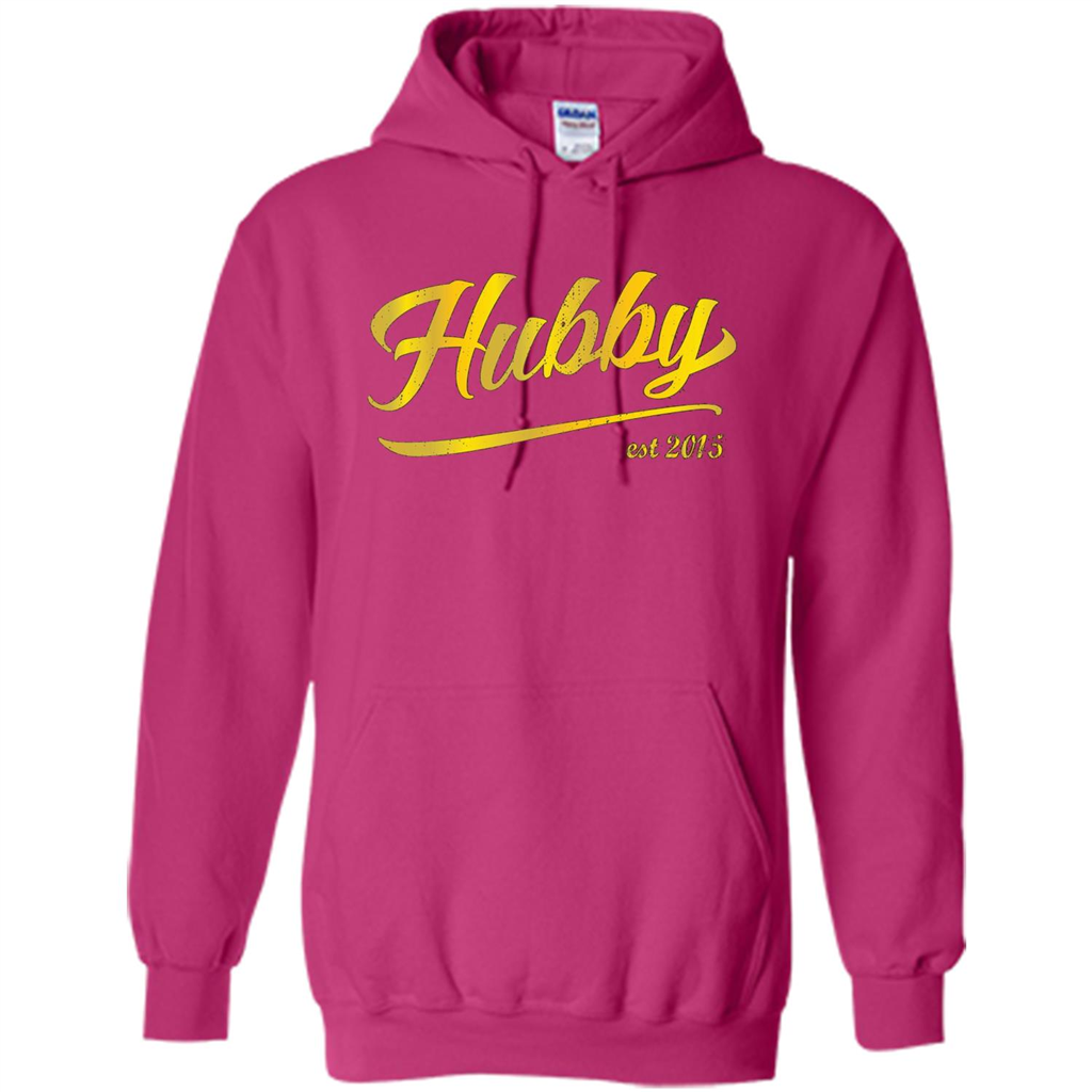 Hubby Wifey Est 2015 T-shirt Heliconia