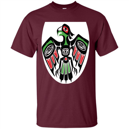 Native American Eagle T-shirt Maroon
