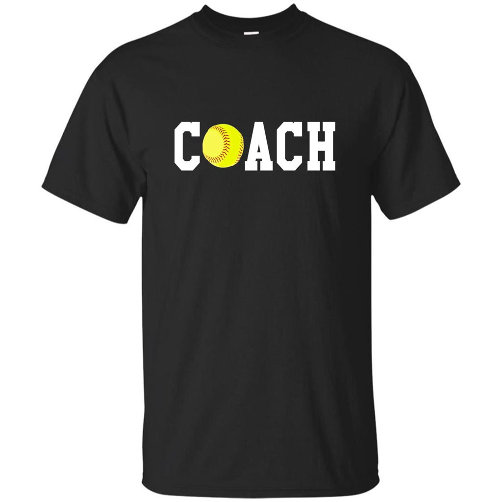 Softball Coach Gift T-shirt Black