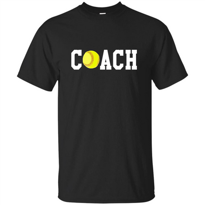 Softball Coach Gift T-shirt Black