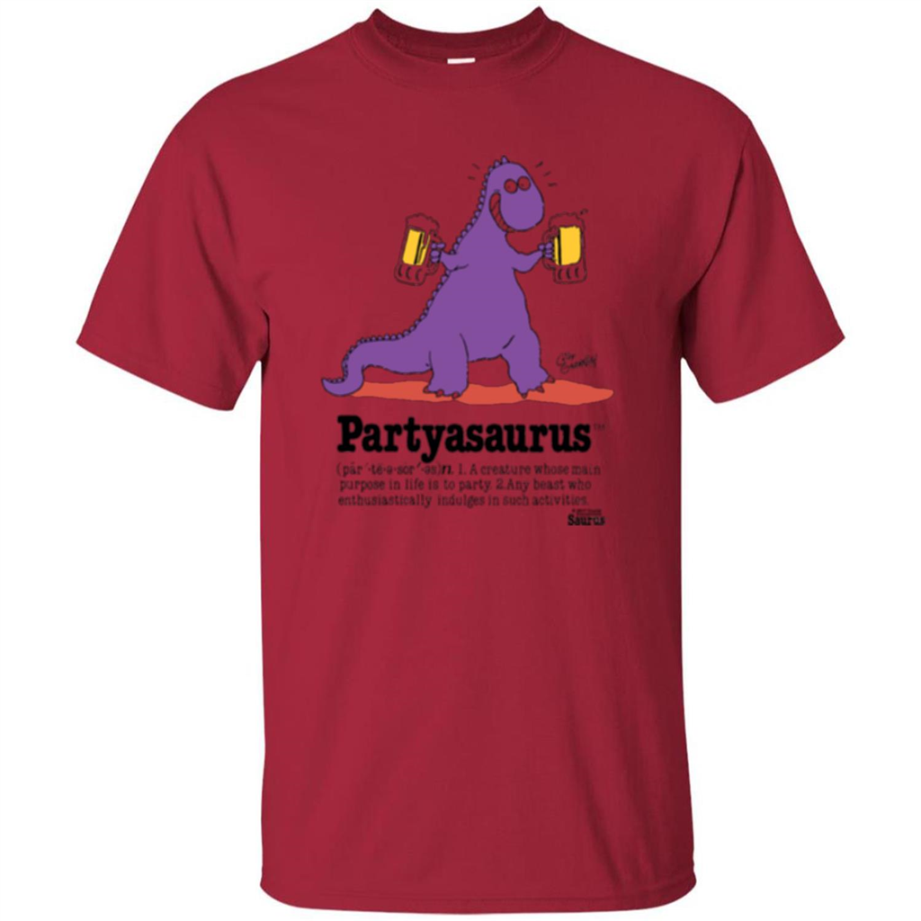 Partyasaurus T-shirt Party Asaurus Cardinal