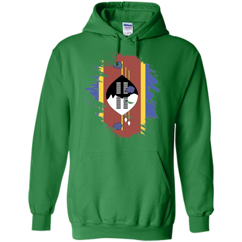 Flag of Swaziland T-shirt National Swaziland T-shirt Irish Green