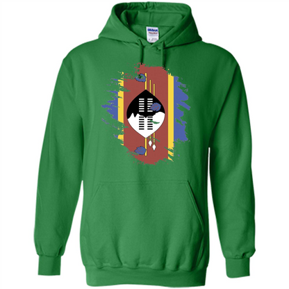 Flag of Swaziland T-shirt National Swaziland T-shirt Irish Green