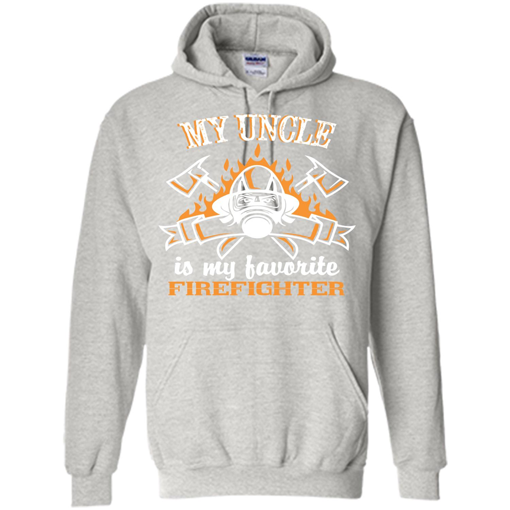 Firefighter Uncle T-shirt My Uncle Is My Favorite Firefighter Ash