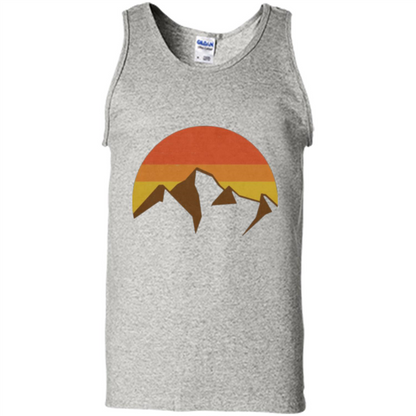 Mountain And Fall Sun T-shirt Ash
