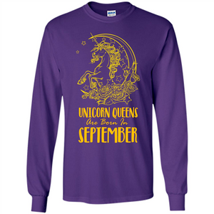 September Unicorn T-shirt Unicorn Queens Are Born In September