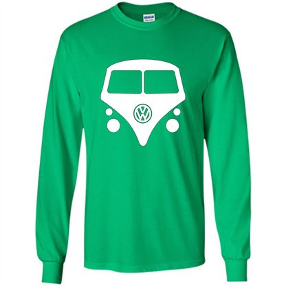 Car Lover T-shirt Split Window Kombi T-shirt Irish Green