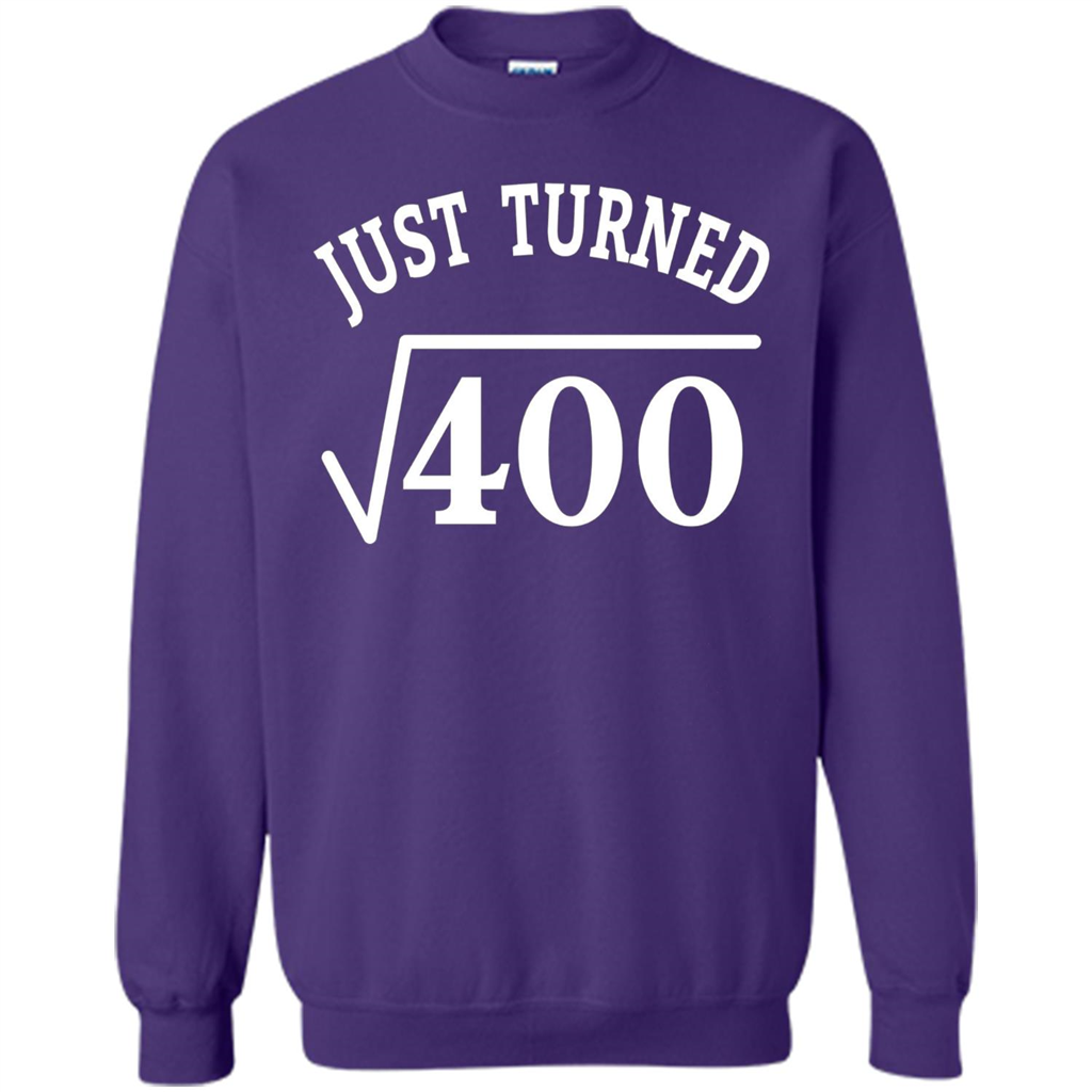 Birthday Gift T-shirt 20 Years Old Just Turn Square Root 400 T-shirt Orange