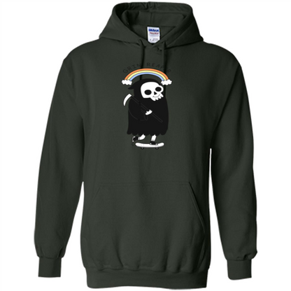 Grin Reaper Rainbow T-shirt Forest Green