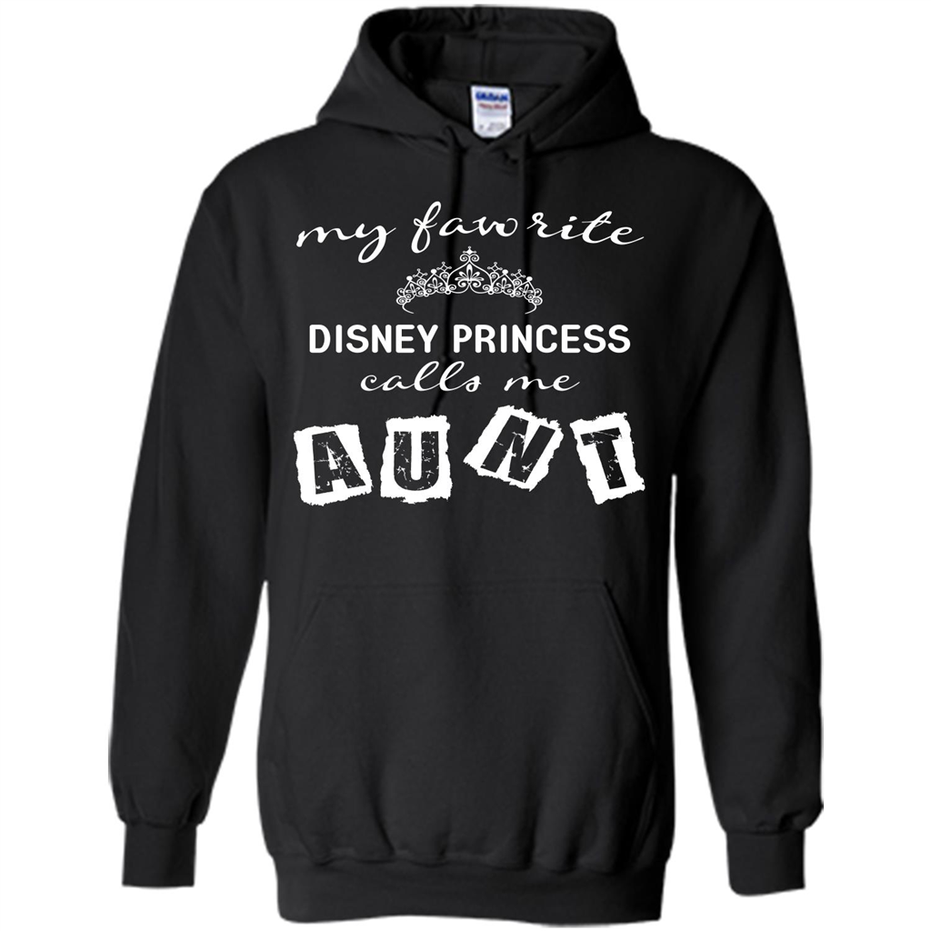 Disney Aunt T-shirt My Favorite Disney Princess Calls Me Aunt Black