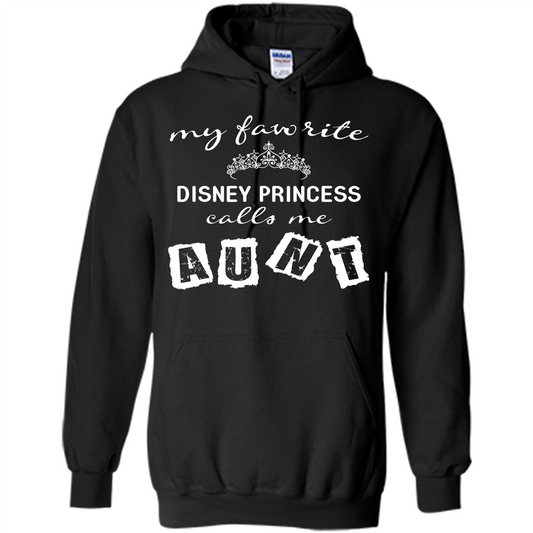 Disney Aunt T-shirt My Favorite Disney Princess Calls Me Aunt Black