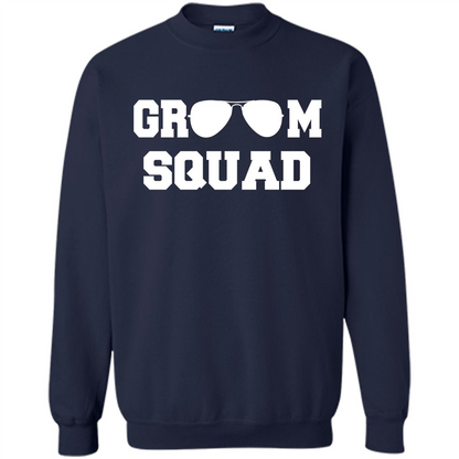 Cool Groom Squad T-Shirt Wedding Party Gift Shirt Navy