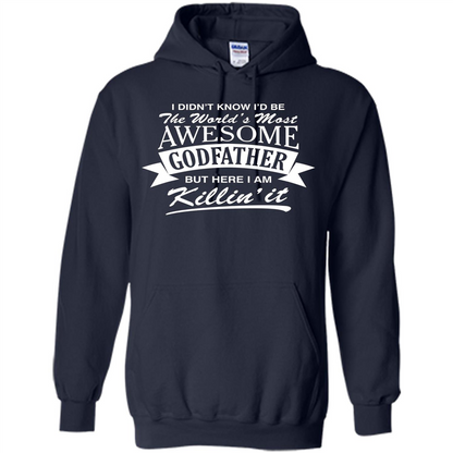 Men's World's Most Awesome Godfather T-shirt Navy