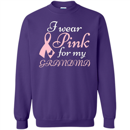 Breast Cancer T-Shirt I Wear Pink For My Grandma Orange