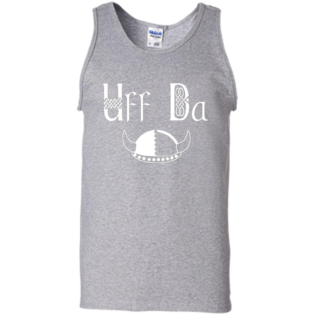 Uff Da Viking Hat Norwegian Scandinavian Saying T-shirt Sport Grey