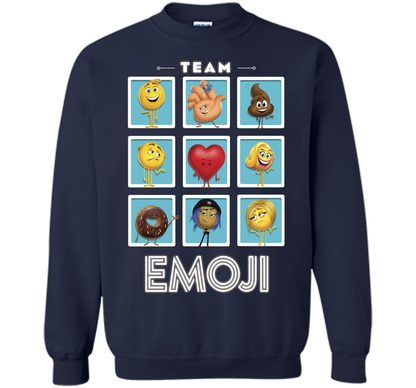 The Emoji Movie Team Emoji Panels Graphic T-Shirt shirt Navy
