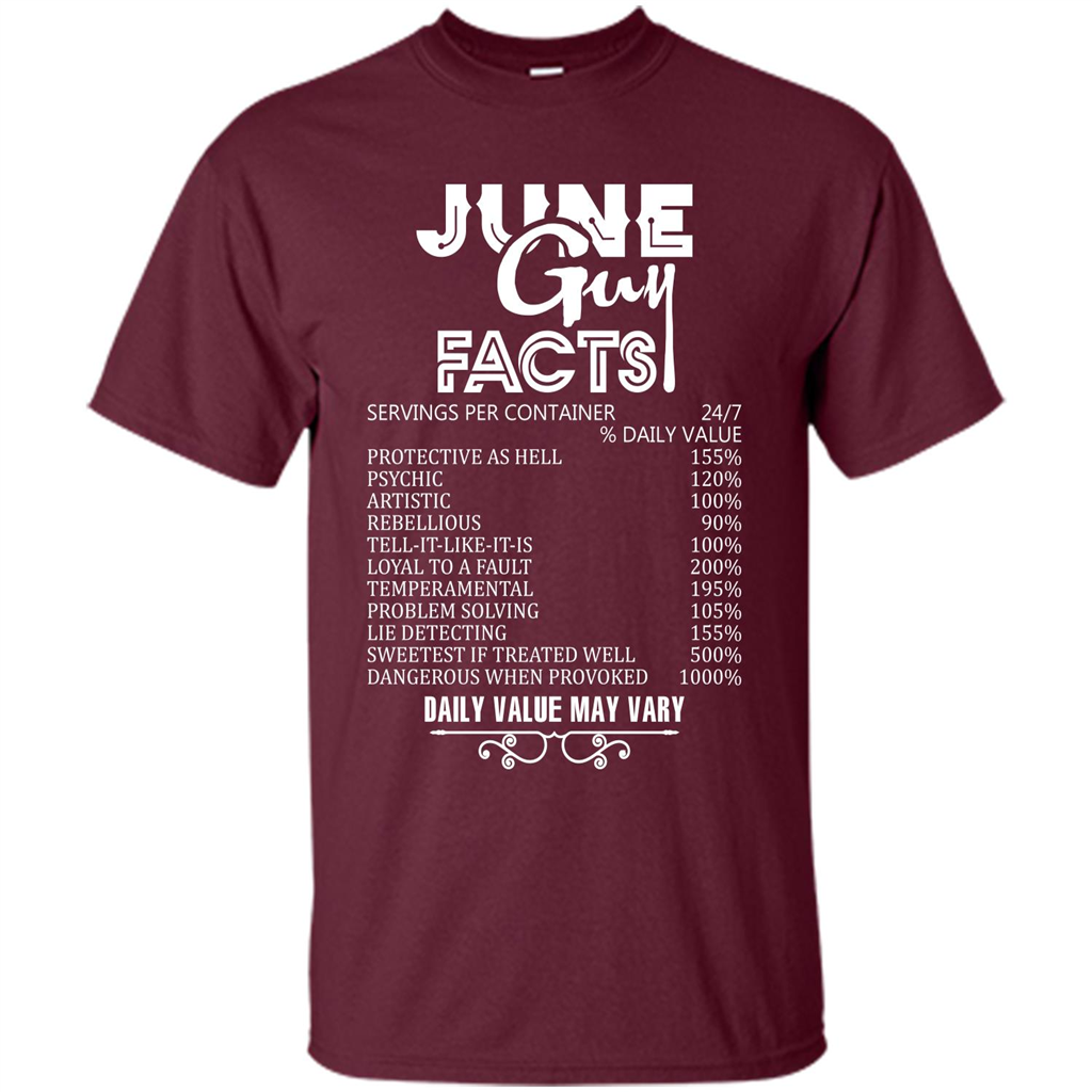 June Guy Facts T-shirt Maroon