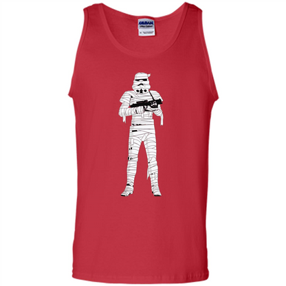 Stormtrooper Mummy Wraps Halloween T-Shirt Red