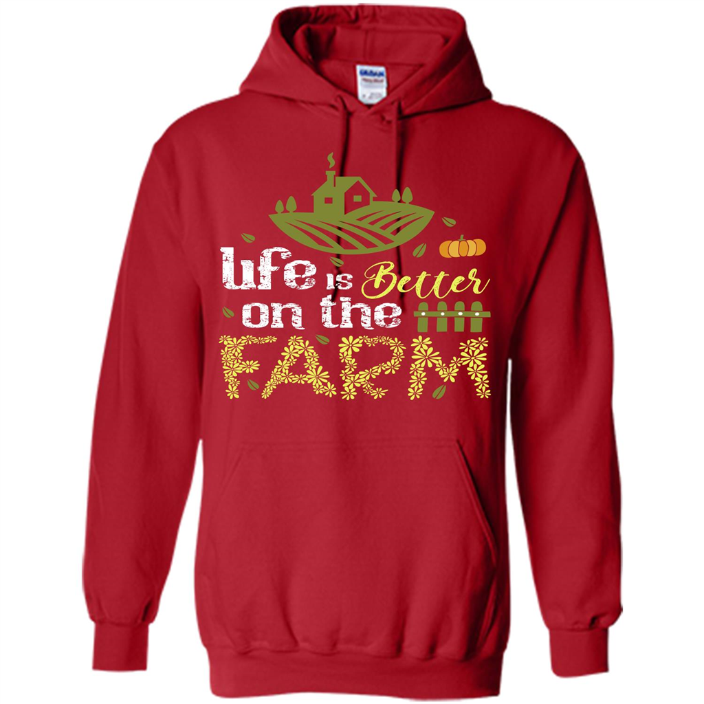 Farmer T-shirt Life Is Better On The Farm T-shirt Red