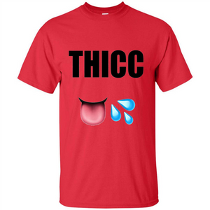 THICC Funny Gym Squat T-shirt