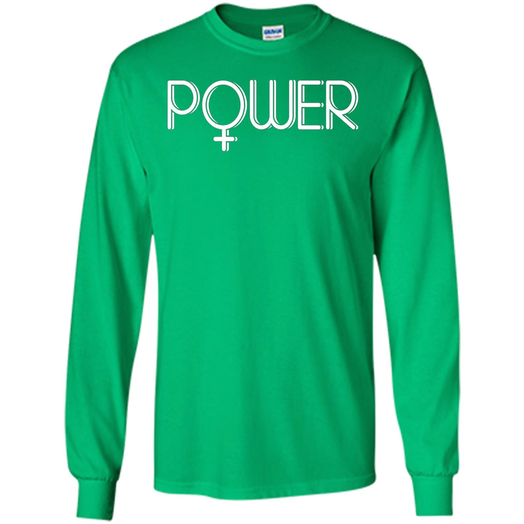 Woman Power Female Symbol Feminist T-Shirt Irish Green