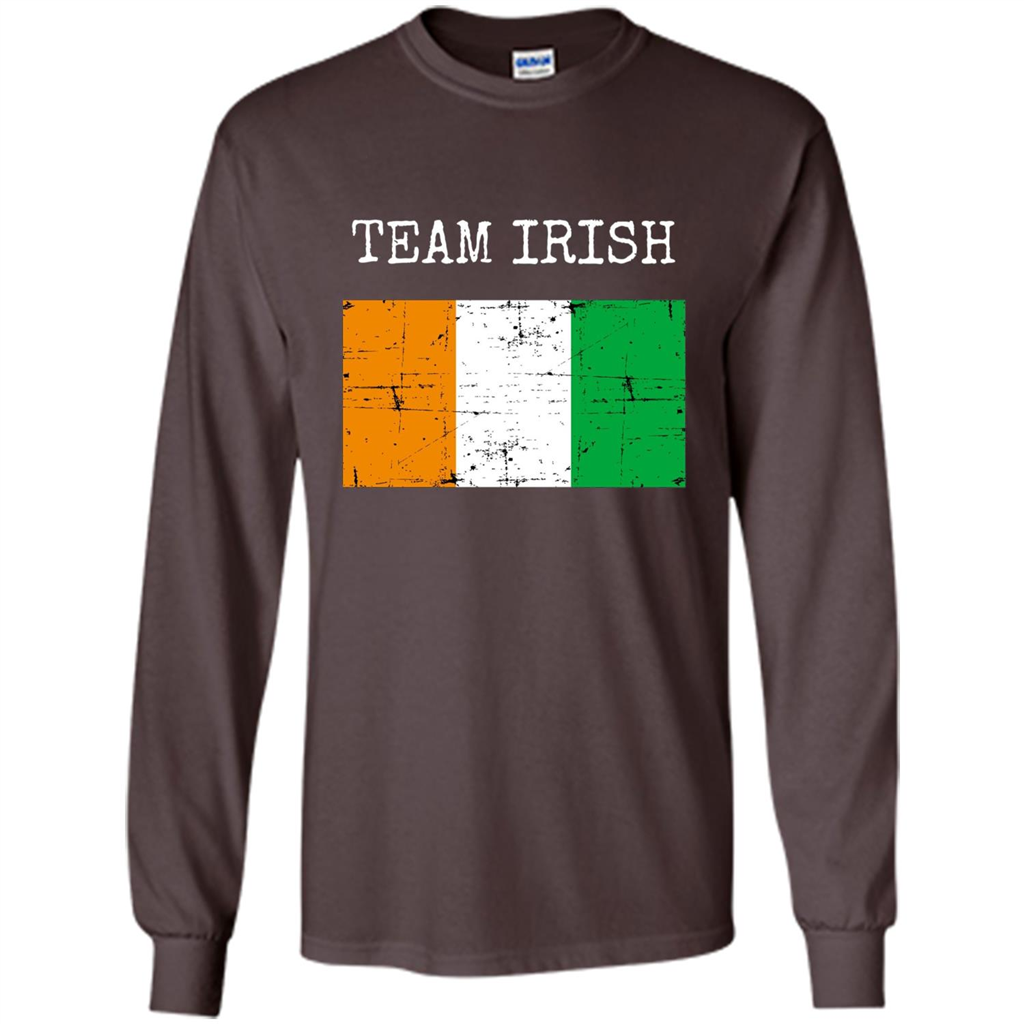 Irish Clothing Irish Flag Shirt Fighting Team T-shirt Dark Chocolate