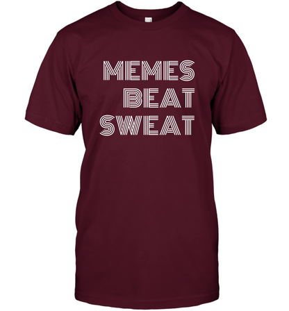 Memes Beat Sweat Shirt T-Shirt T-Shirt Maroon