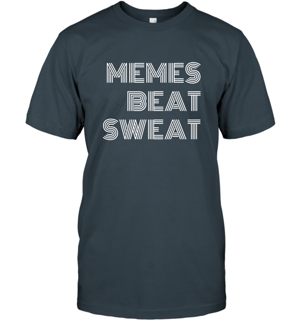 Memes Beat Sweat Shirt T-Shirt T-Shirt Charcoal