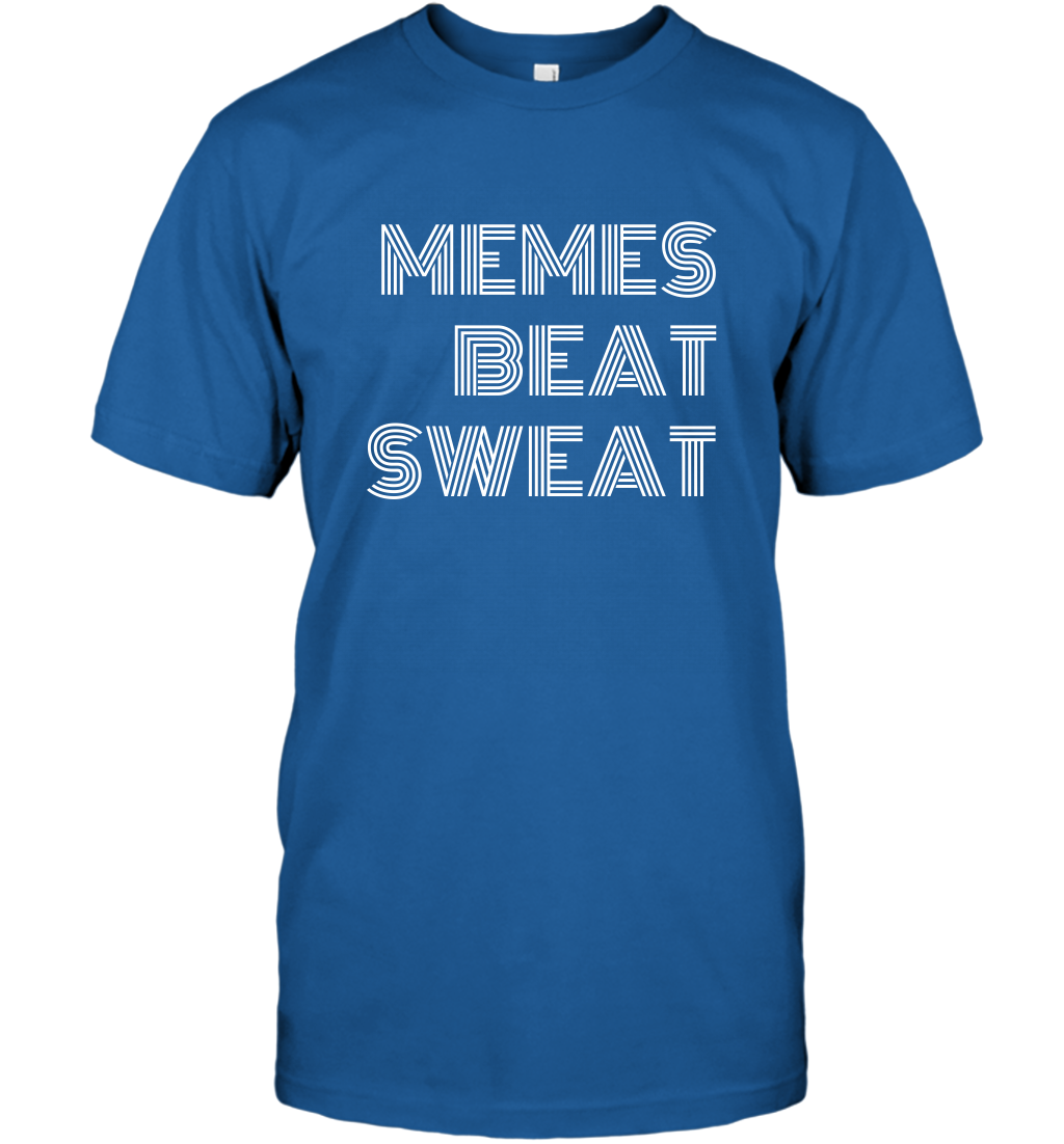 Memes Beat Sweat Shirt T-Shirt T-Shirt Royal