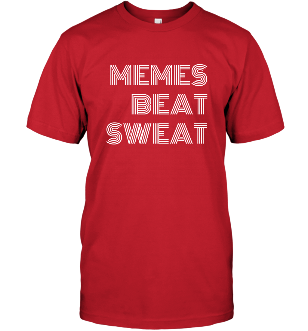 Memes Beat Sweat Shirt T-Shirt T-Shirt Red
