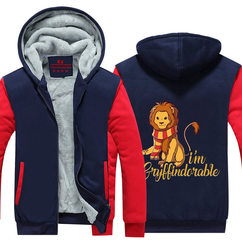 I'm Gryffindorable Harry Potter House Winter Zip Hoodies