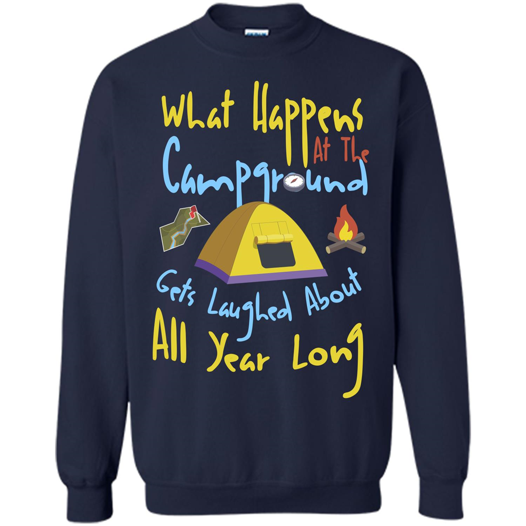 Camping T-shirtWhat Happens At The Campground T-shirt Navy
