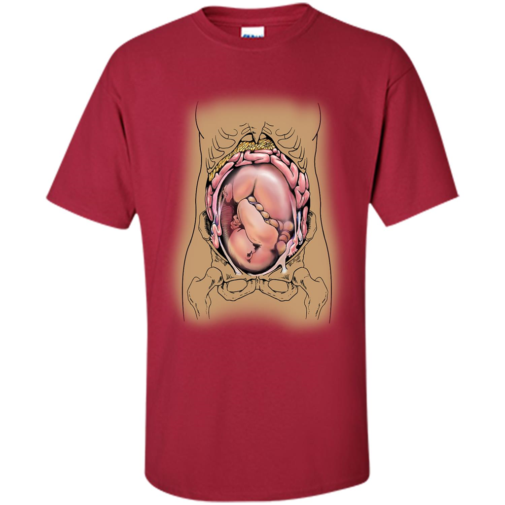 Anatomy T-shirt Fetus In Utero Cardinal