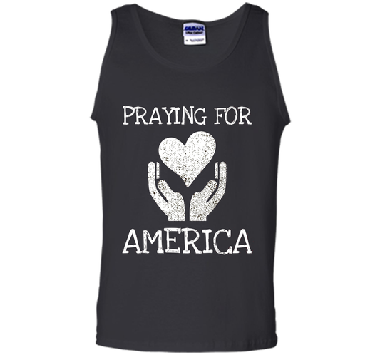 Praying for America Hands of Hope with Heart T-Shirt cool shirt Black