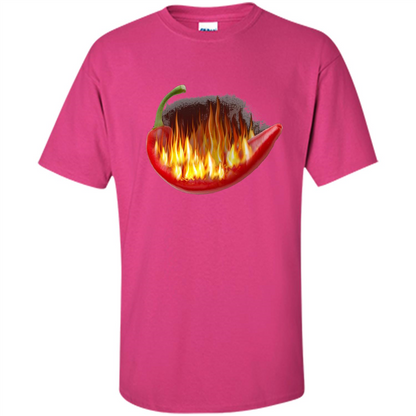 Hot Pepper On Fire T-shirt Heliconia