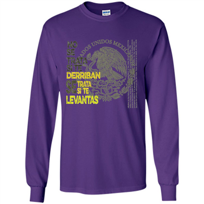 Mexican Pride With A Positive Message T-Shirt Purple