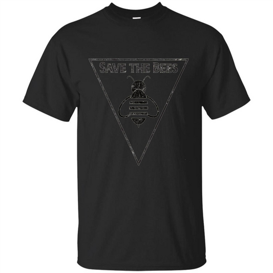 Save The Bees Beekeepers Conservationist T-shirt Black