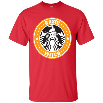 Halloween T-shirt Basic Witch T-shirt Red