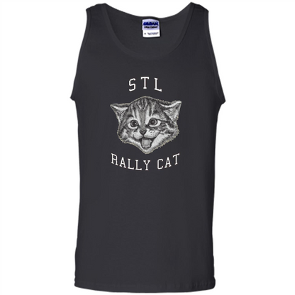 STL Rally Cat T-shirt Saint Louis Rally Cat Black