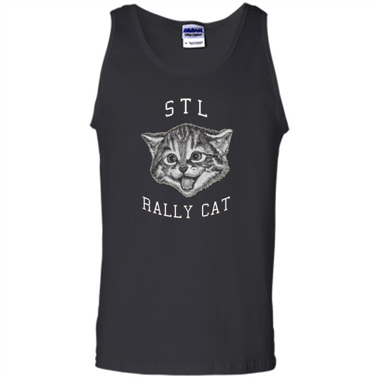 STL Rally Cat T-shirt Saint Louis Rally Cat Black