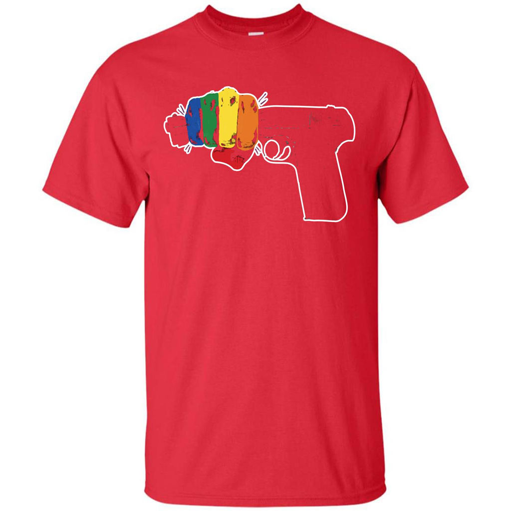 LGBT T-shirt Stop Gun Violence T-shirt Red