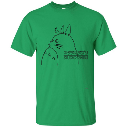 Cartoon T-shirt Studio Ghibli Totoro For Kids Irish Green