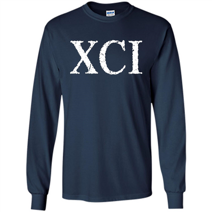 Roman Numeral 91 XCI Shirt Navy
