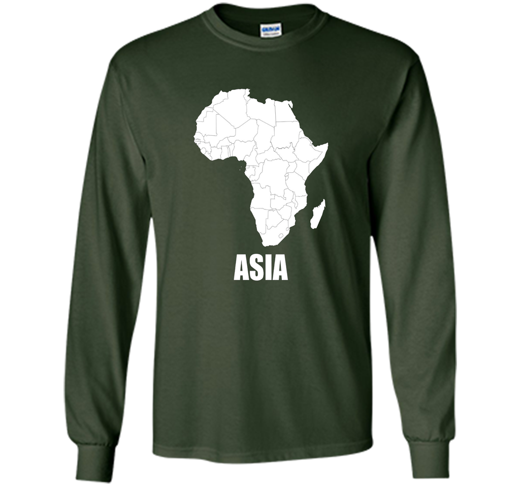 Africa Asia Funny T-shirts - Humor TT-shirt Forest Green