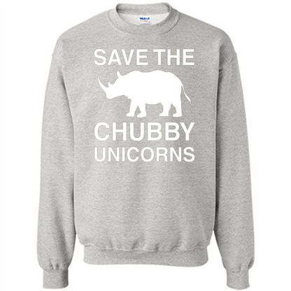 Save the Chubby Unicorns T Shirt For Men, Womens, and Kids Ash