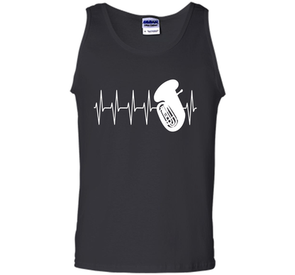 Sousaphone T-shirt Heartbeat Tube Sousaphone Black