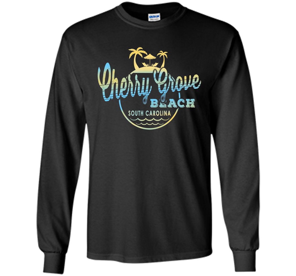 cherry grove South Carolina beach tshirt t-shirt Black
