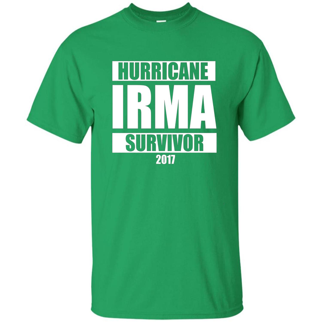 Hurricane Irma Survivor T-shirt 2017 Irish Green