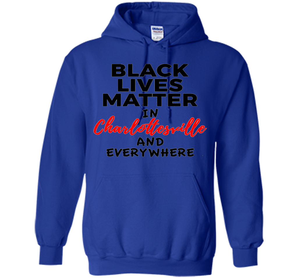 Black Lives Matter Support Charlottesville T-Shirt shirt Royal