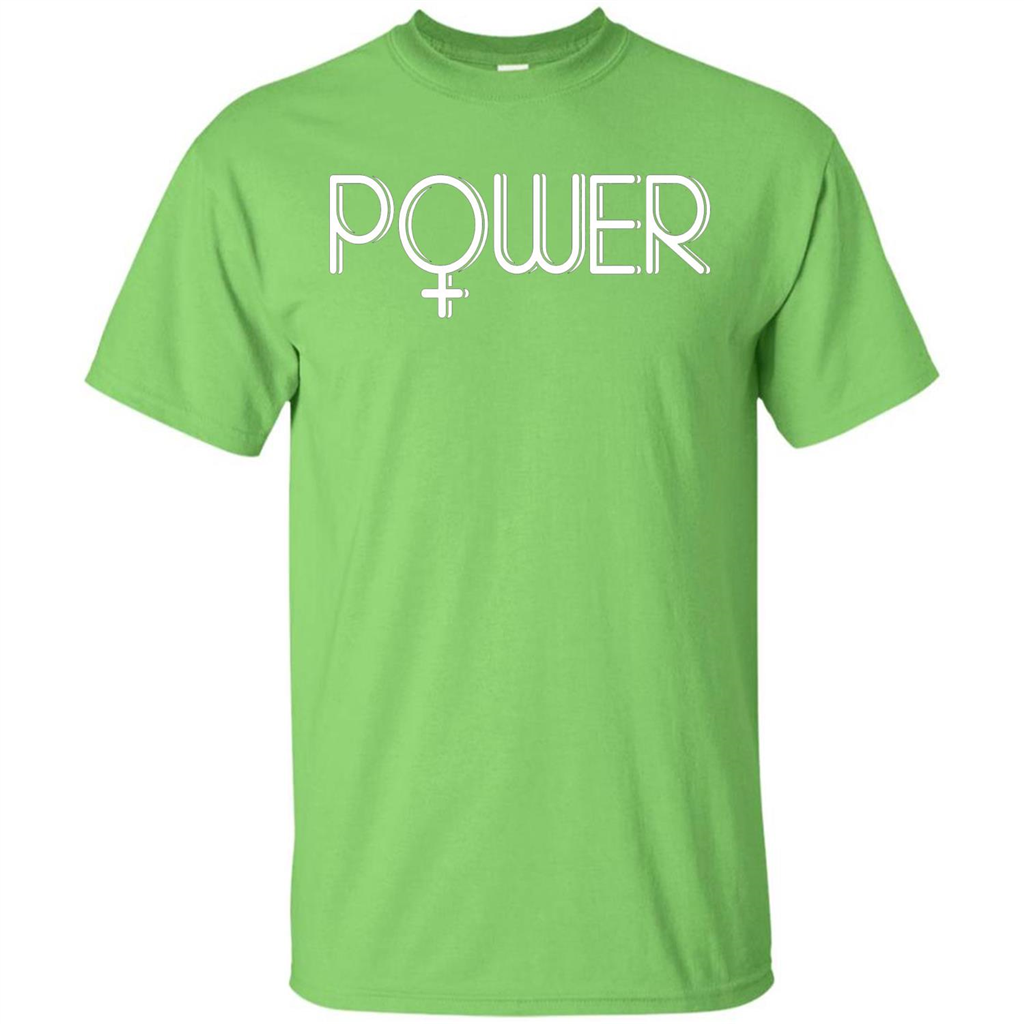 Woman Power Female Symbol Feminist T-Shirt Lime